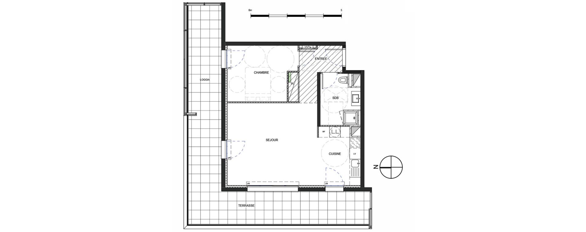 Appartement T2 de 52,55 m2 &agrave; Metz Amphith&eacute;&acirc;tre