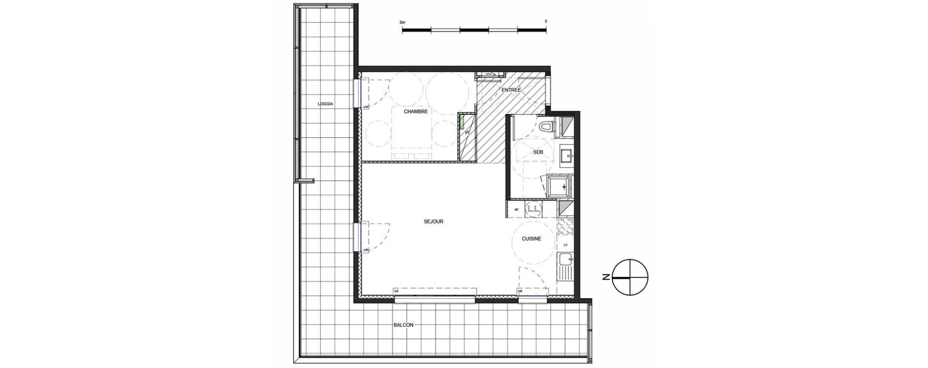 Appartement T2 de 53,16 m2 &agrave; Metz Amphith&eacute;&acirc;tre