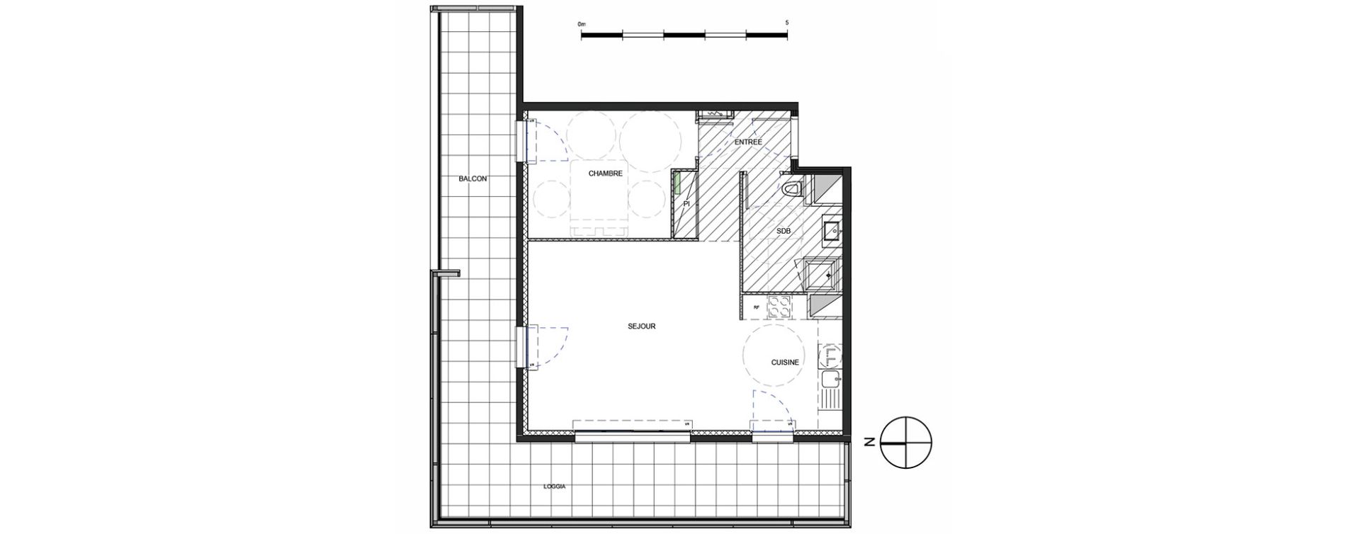 Appartement T2 de 54,69 m2 &agrave; Metz Amphith&eacute;&acirc;tre