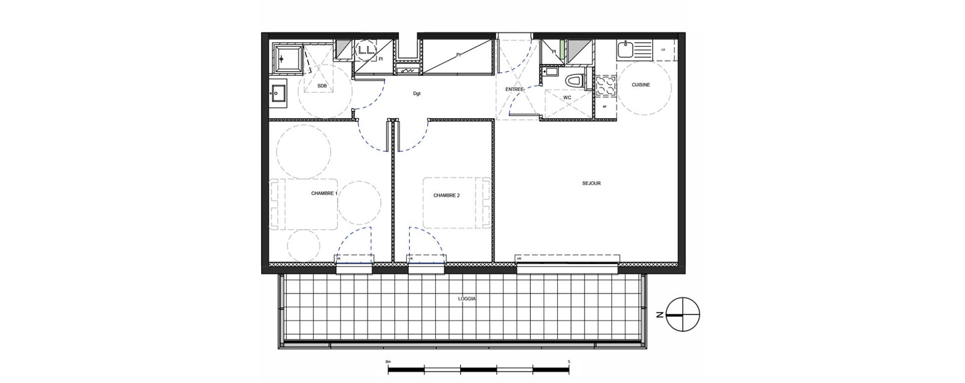 Appartement T3 de 65,88 m2 &agrave; Metz Amphith&eacute;&acirc;tre