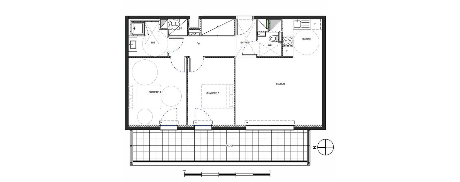 Appartement T3 de 66,36 m2 &agrave; Metz Amphith&eacute;&acirc;tre