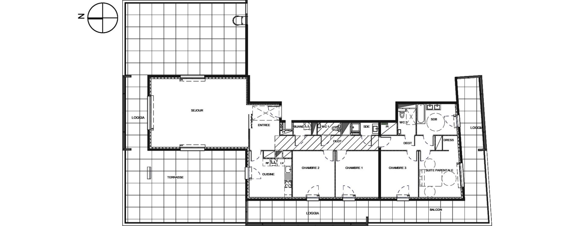 Appartement T5 de 157,06 m2 &agrave; Metz Amphith&eacute;&acirc;tre