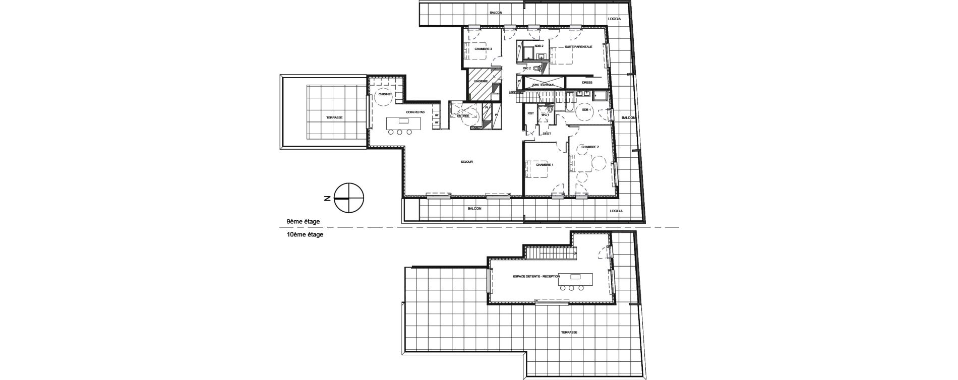 Duplex T6 de 245,91 m2 &agrave; Metz Amphith&eacute;&acirc;tre