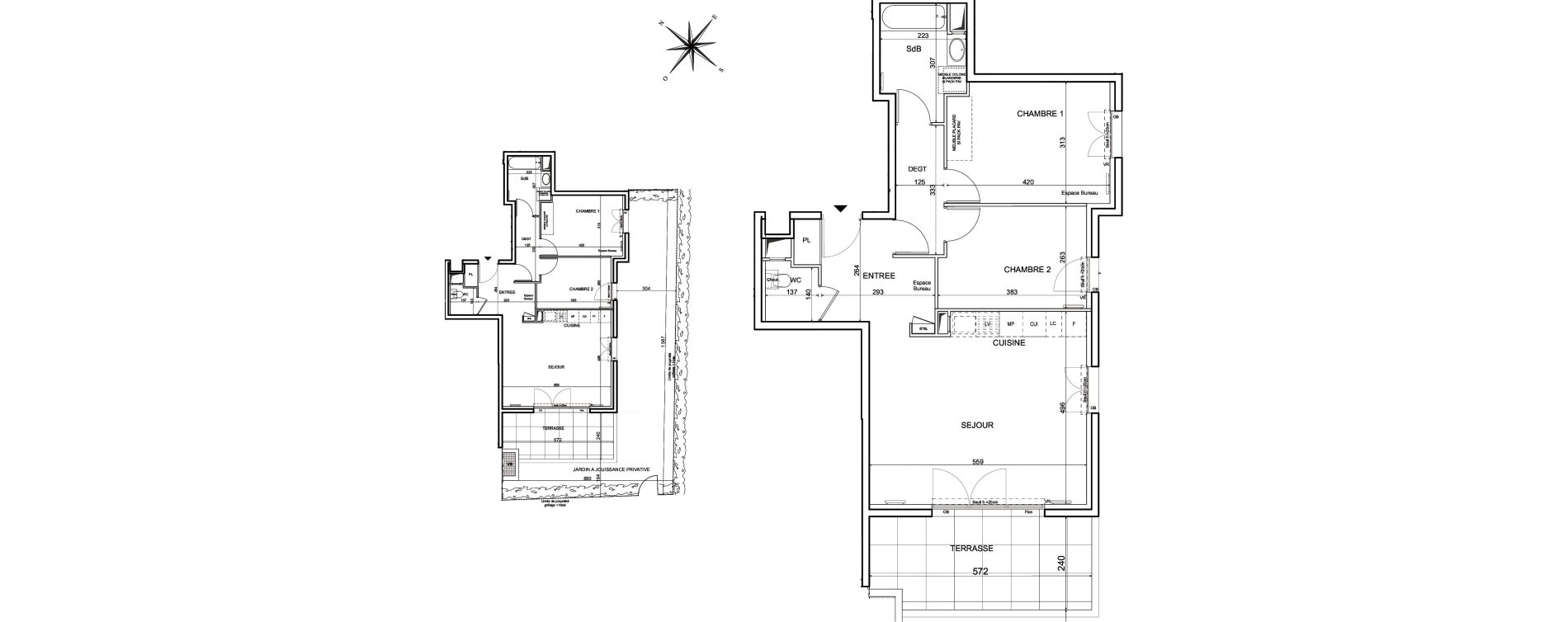 Appartement T3 de 68,82 m2 &agrave; Metz Planti&egrave;res - queuleu