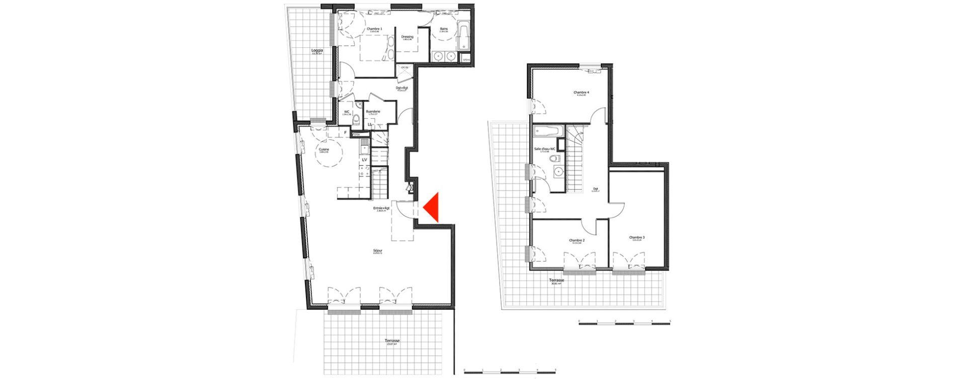 Duplex T6 de 97,04 m2 &agrave; Metz Amphith&eacute;&acirc;tre