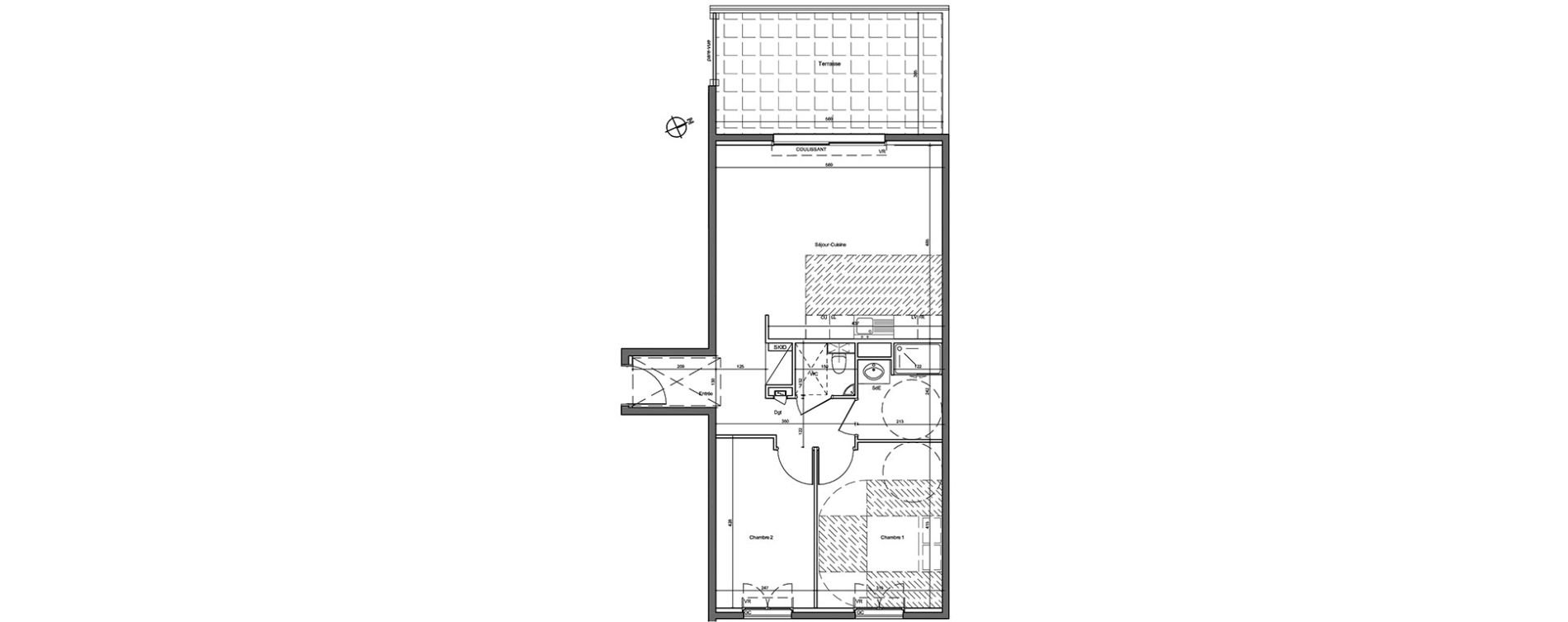 Appartement T3 de 66,28 m2 &agrave; Metz Planti&egrave;res - queuleu