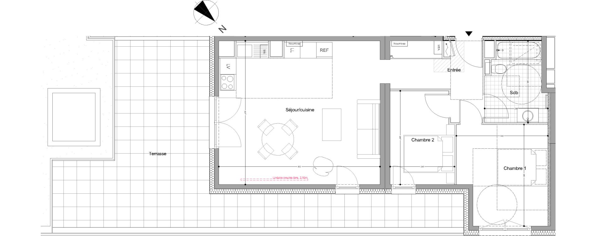 Appartement T3 de 65,90 m2 &agrave; Montigny-L&egrave;s-Metz Liz&eacute;