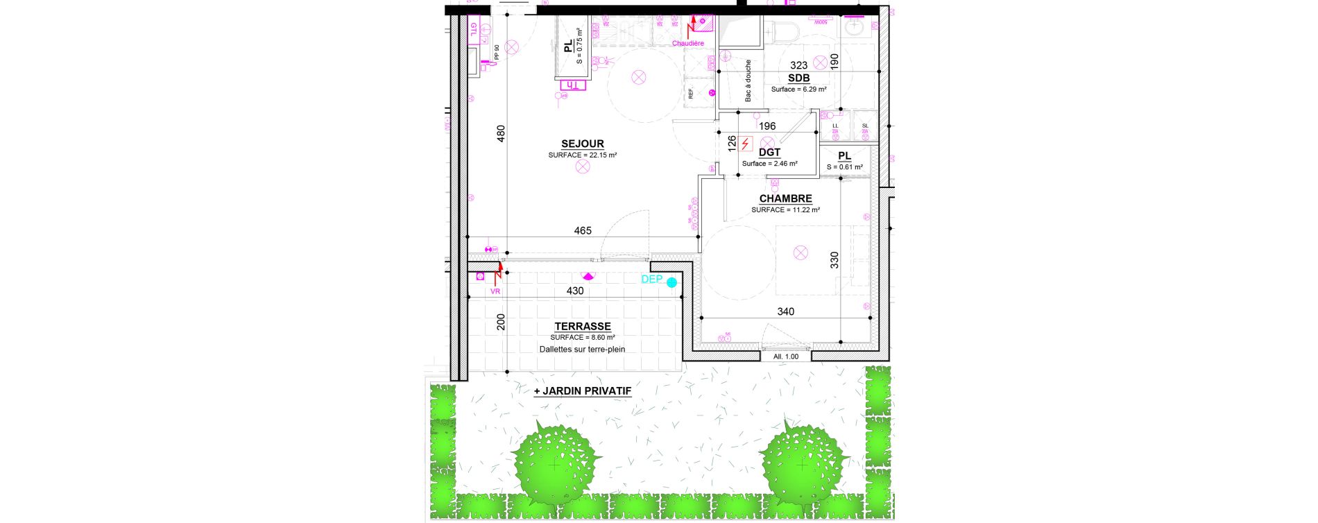 Appartement T2 de 43,48 m2 &agrave; Norroy-Le-Veneur Norroy le veneur bellevue