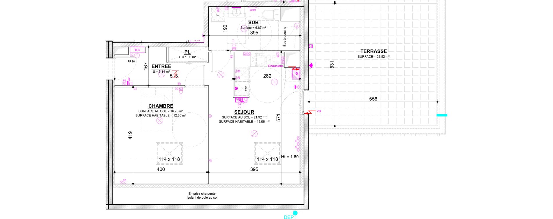 Appartement T2 de 43,92 m2 &agrave; Norroy-Le-Veneur Norroy le veneur bellevue