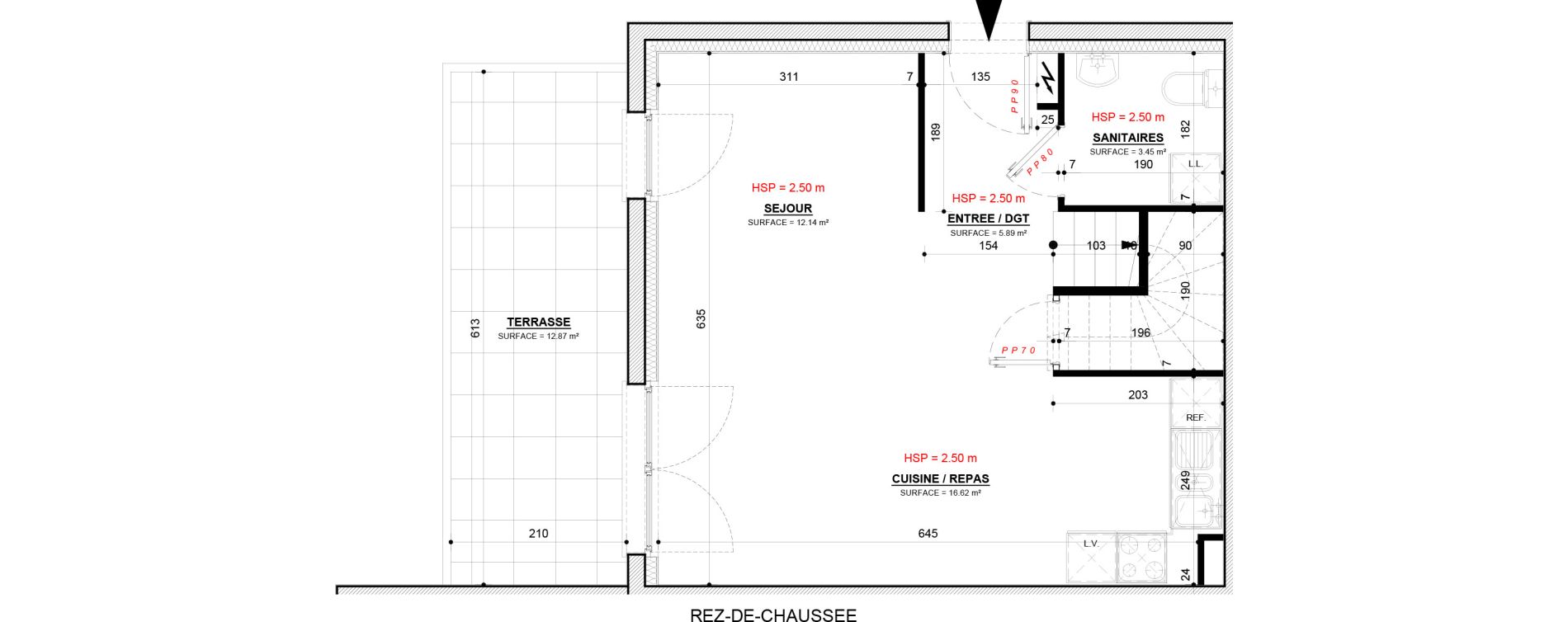 Maison T3 de 76,09 m2 &agrave; Rurange-L&egrave;s-Thionville Centre