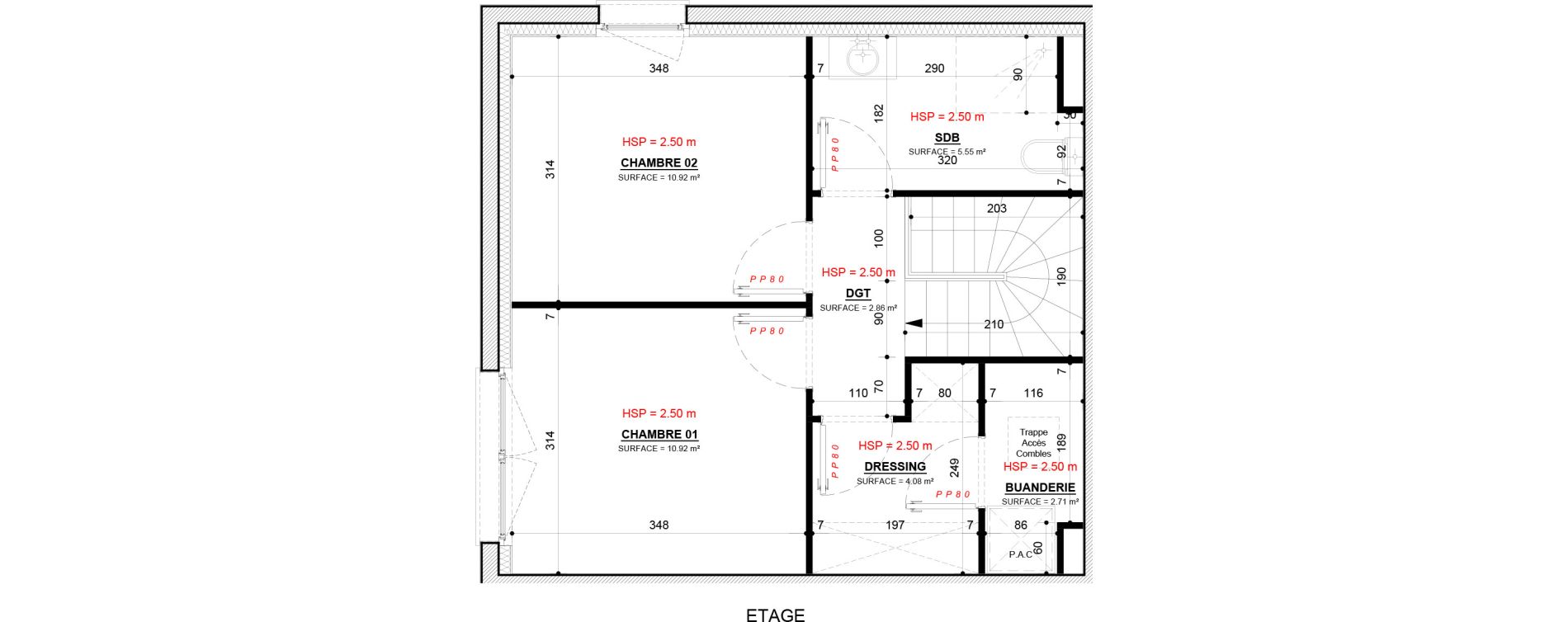 Maison T3 de 76,09 m2 &agrave; Rurange-L&egrave;s-Thionville Centre