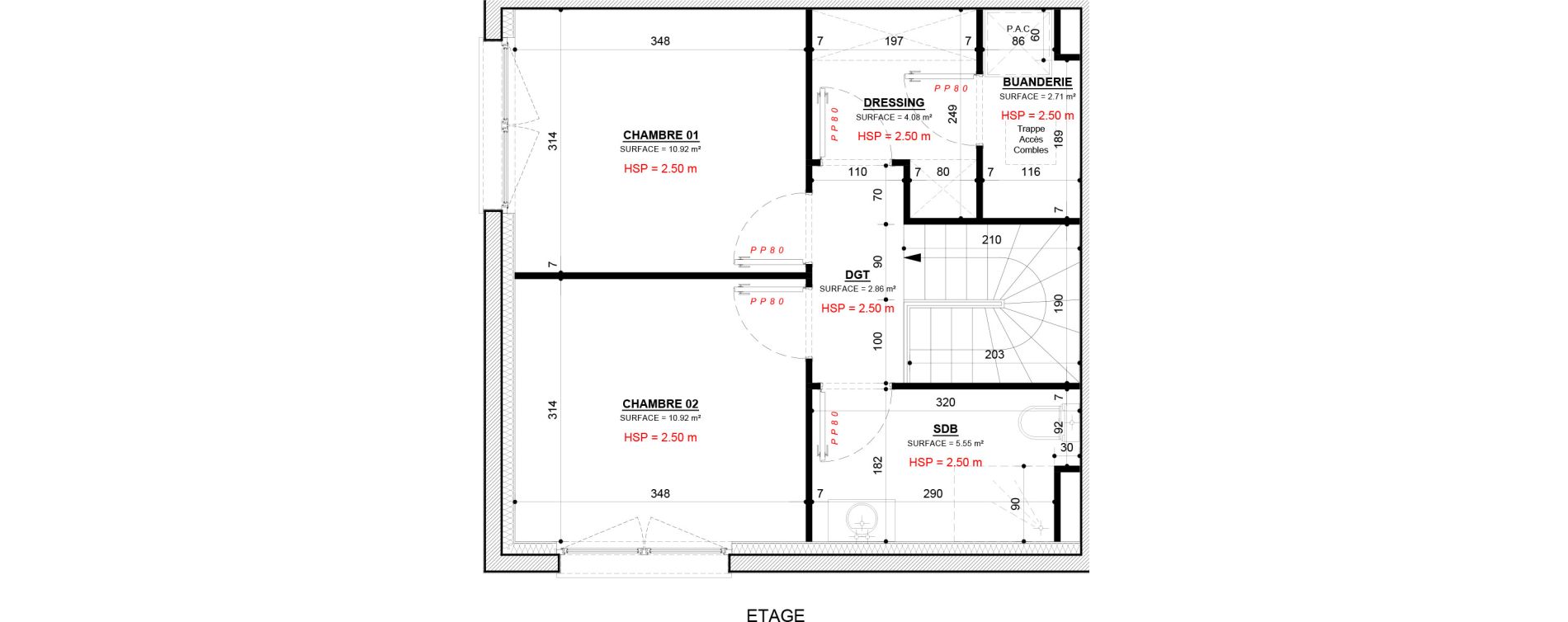Maison T4 de 76,09 m2 &agrave; Rurange-L&egrave;s-Thionville Centre