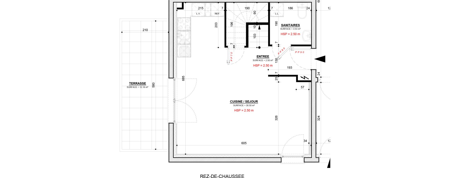 Maison T3 de 78,61 m2 &agrave; Rurange-L&egrave;s-Thionville Centre