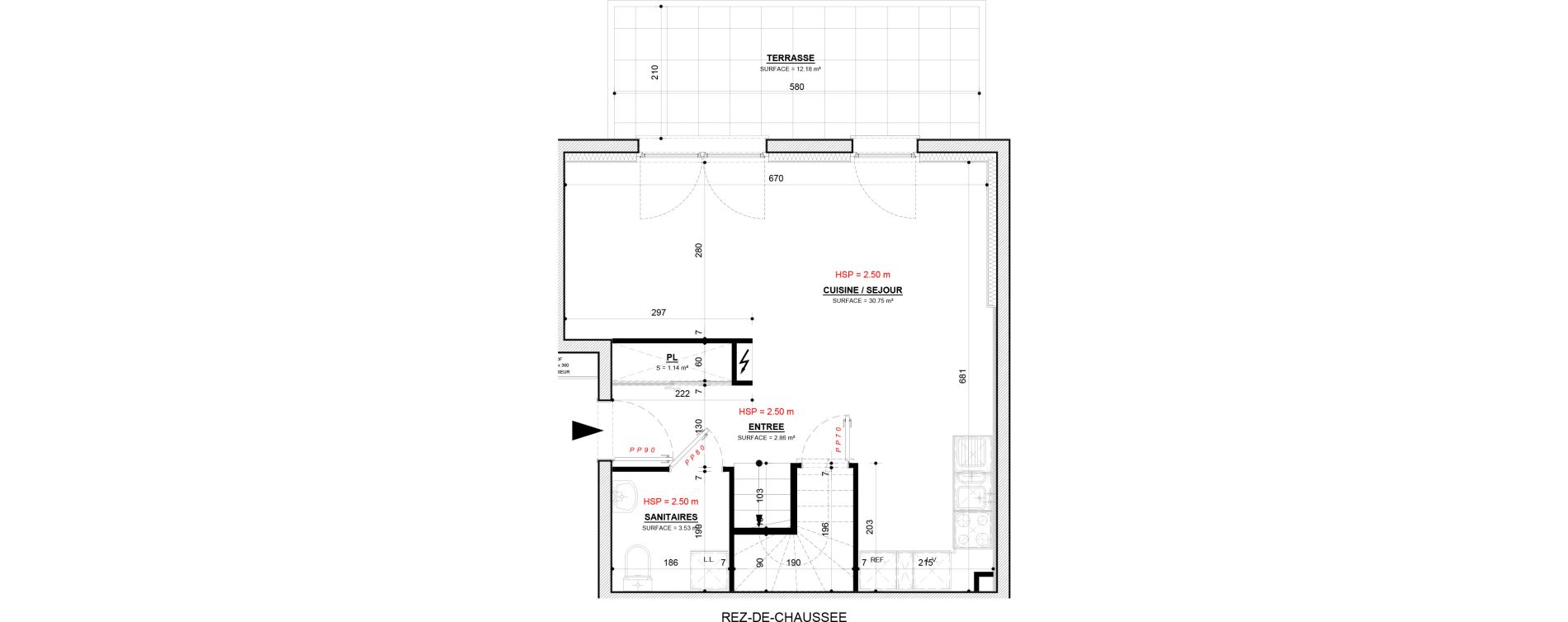 Maison T4 de 79,73 m2 &agrave; Rurange-L&egrave;s-Thionville Centre