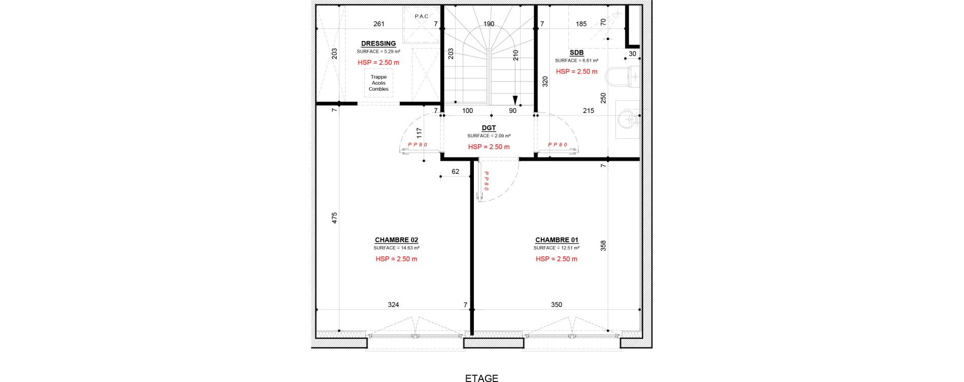 Maison T4 de 78,61 m2 &agrave; Rurange-L&egrave;s-Thionville Centre