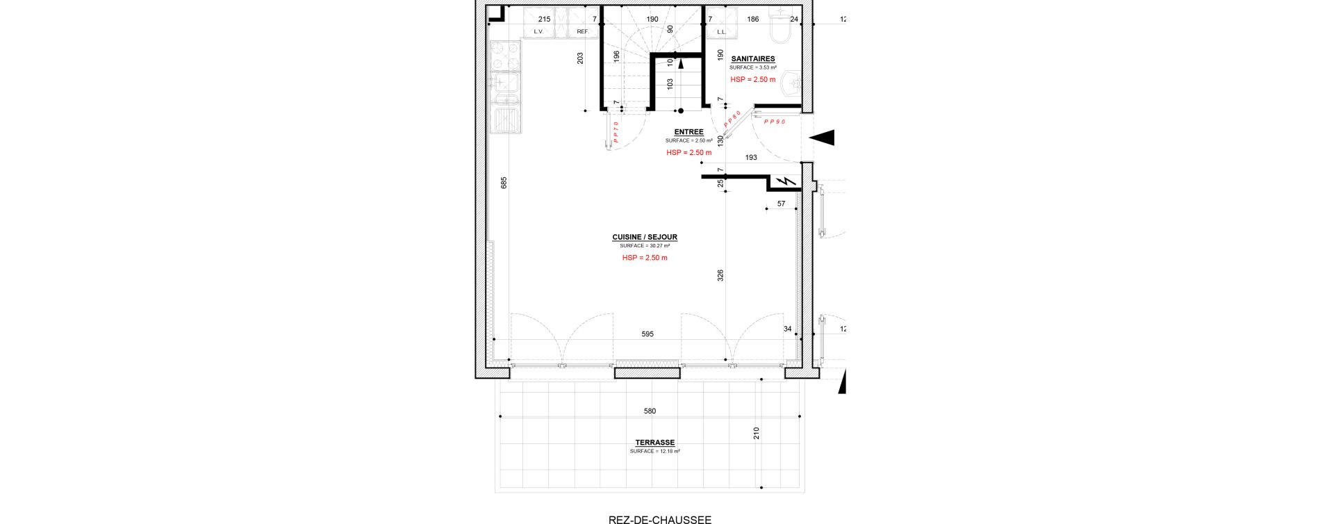Maison T3 de 78,02 m2 &agrave; Rurange-L&egrave;s-Thionville Centre