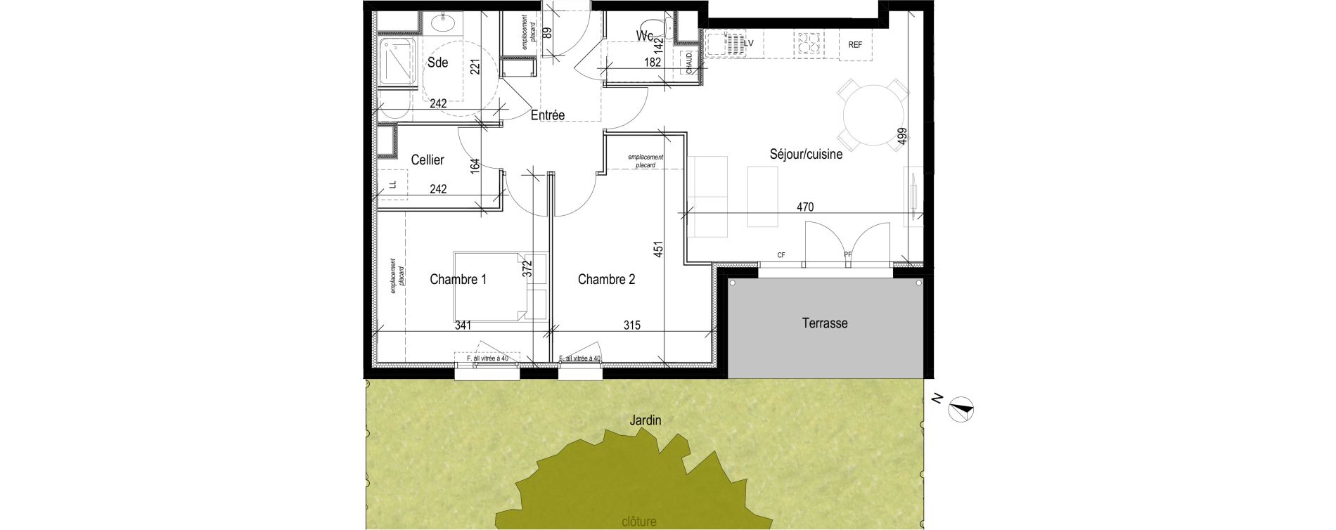 Appartement T3 de 62,91 m2 &agrave; Woippy Les c&ocirc;teaux