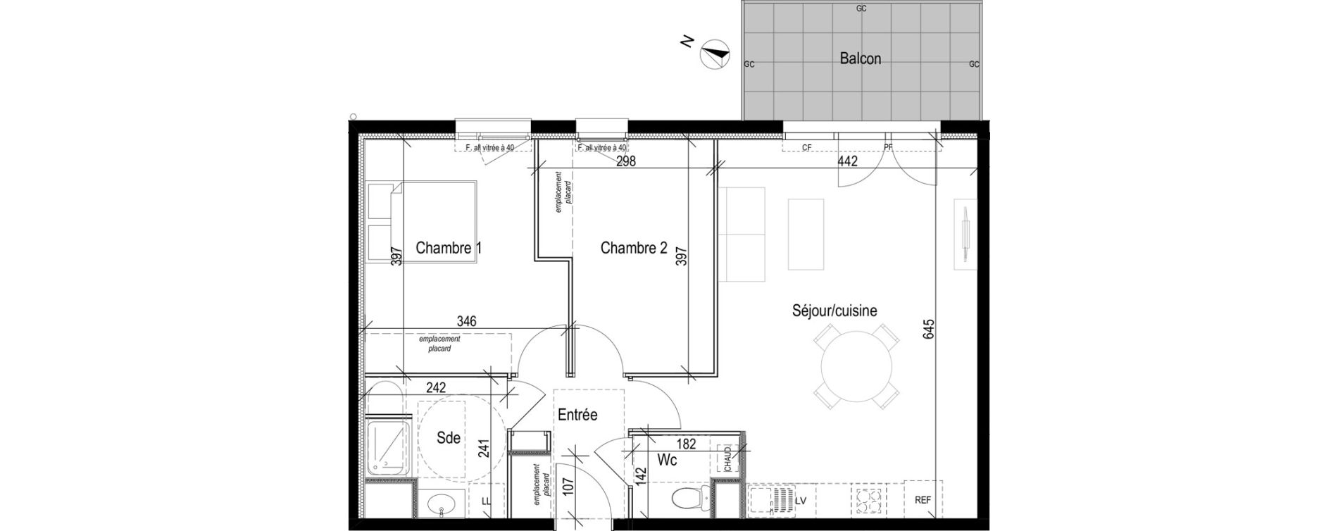 Appartement T3 de 64,26 m2 &agrave; Woippy Les c&ocirc;teaux