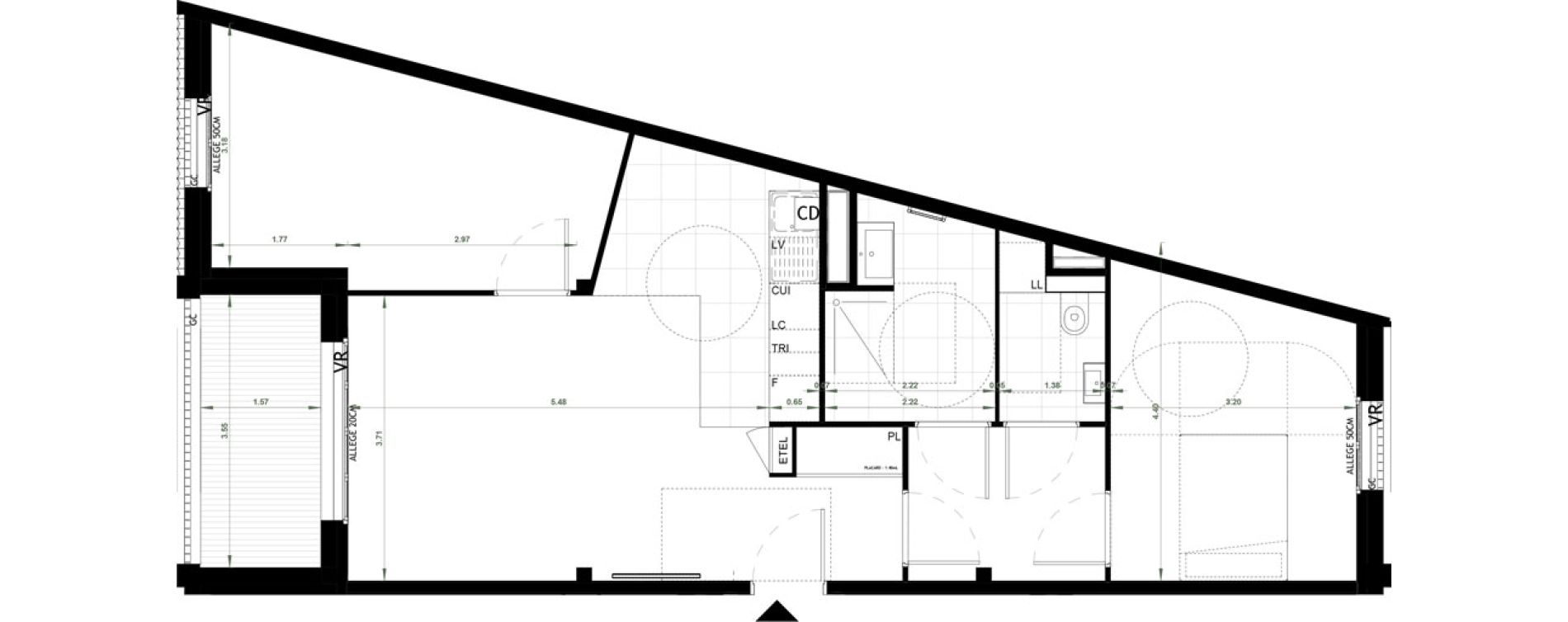 Appartement T3 de 69,27 m2 &agrave; Ch&acirc;teau-Thierry Centre