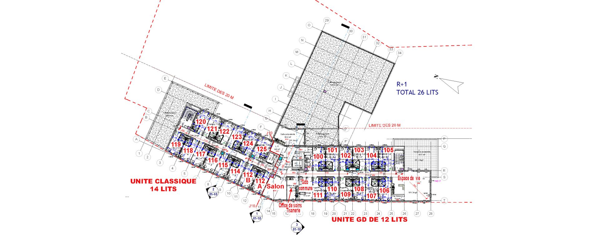 Chambre de 20,40 m2 &agrave; Hirson Centre