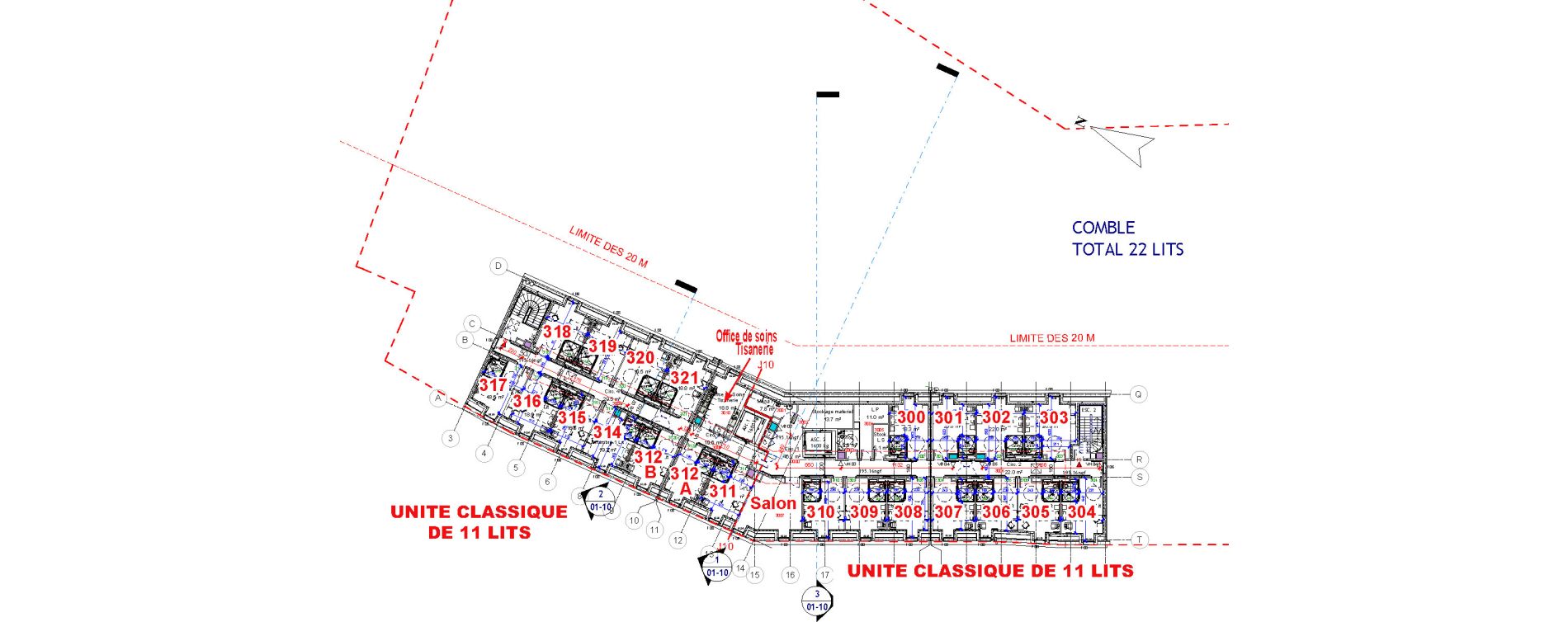 Chambre de 23,20 m2 &agrave; Hirson Centre