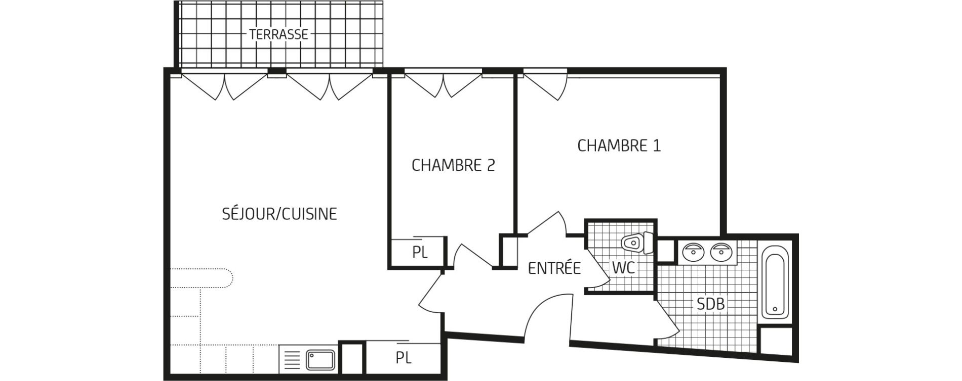 Appartement T3 de 61,40 m2 &agrave; Villers-Cotter&ecirc;ts Centre