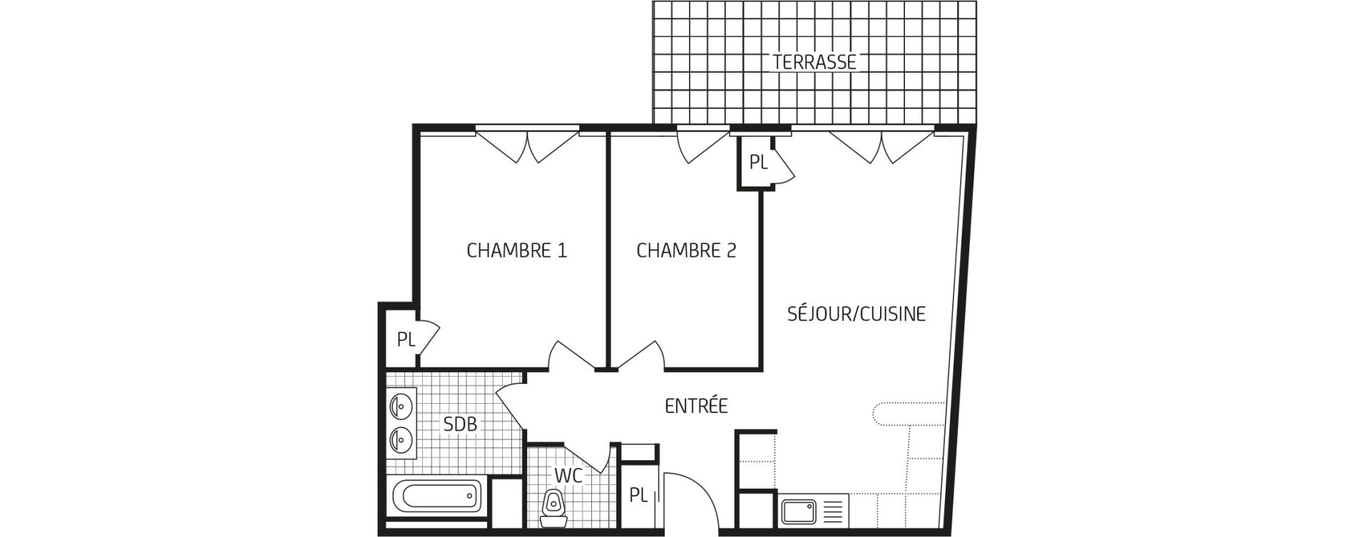 Appartement T3 de 55,84 m2 &agrave; Villers-Cotter&ecirc;ts Centre