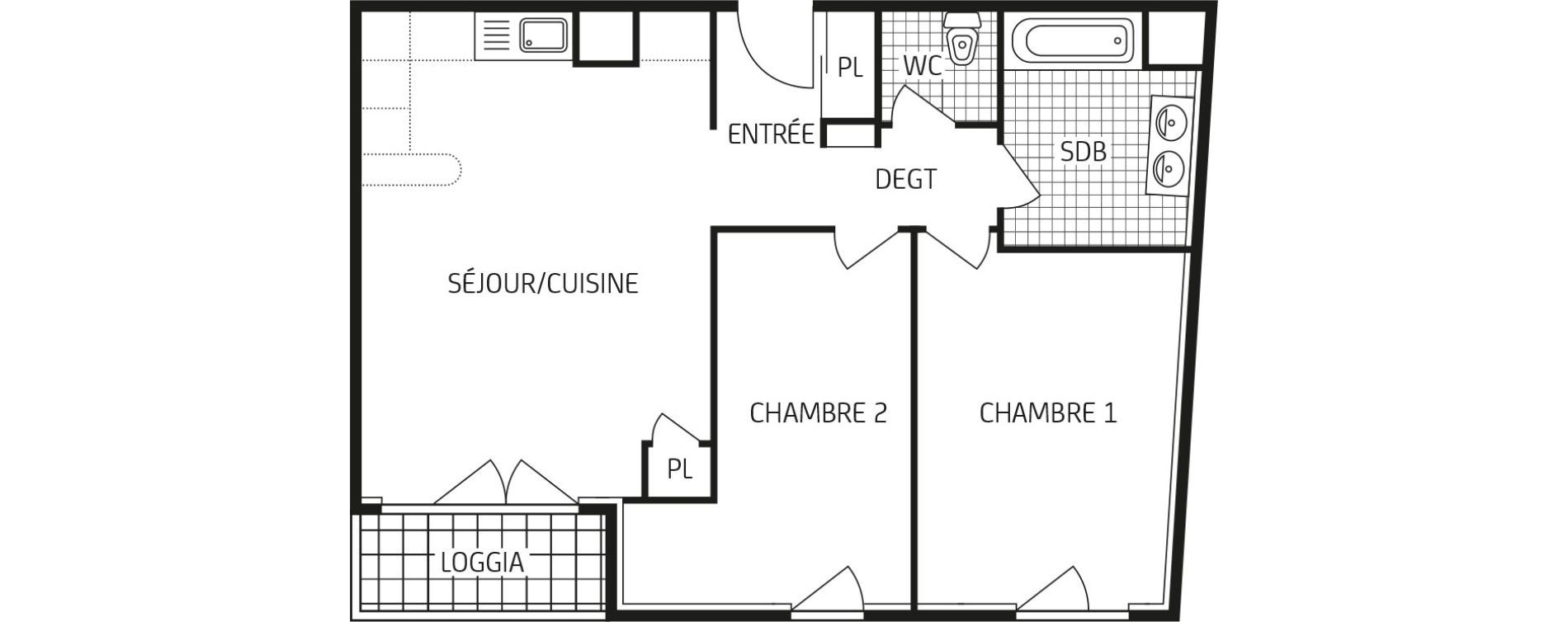 Appartement T3 de 63,77 m2 &agrave; Villers-Cotter&ecirc;ts Centre