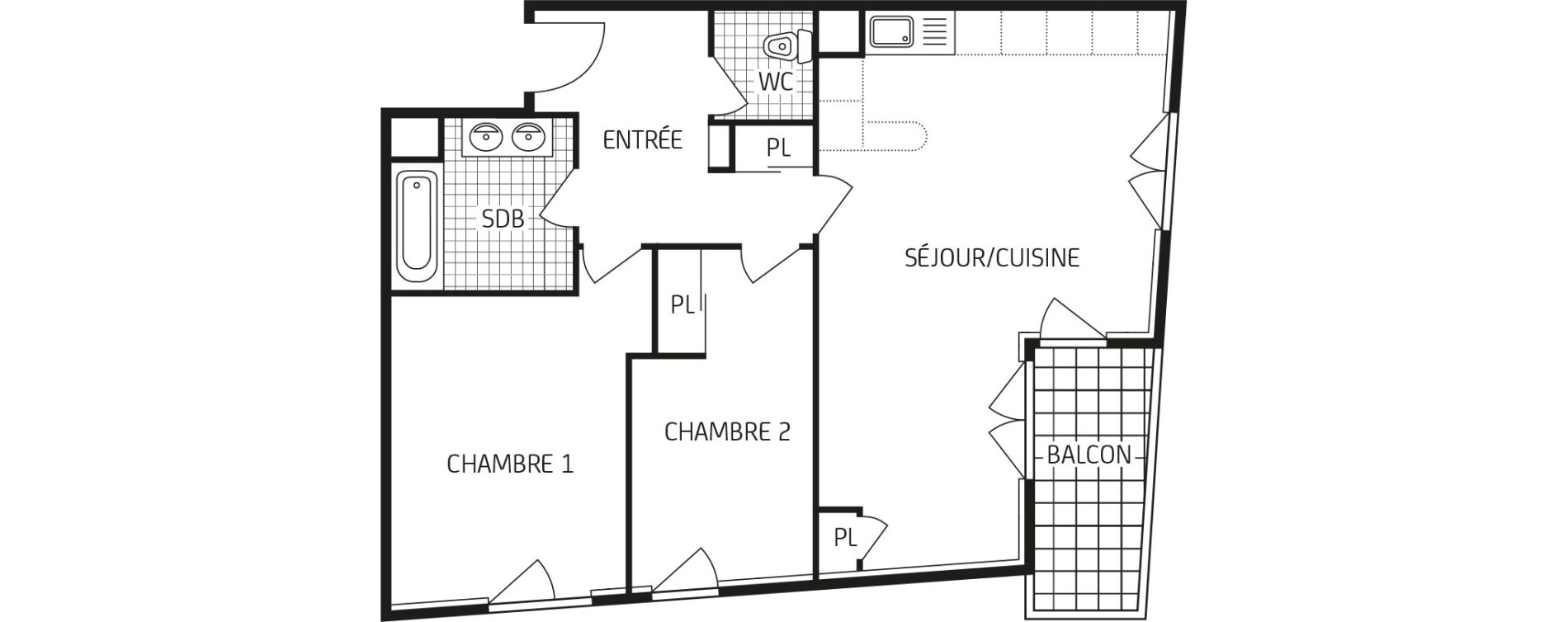 Appartement T3 de 63,83 m2 &agrave; Villers-Cotter&ecirc;ts Centre