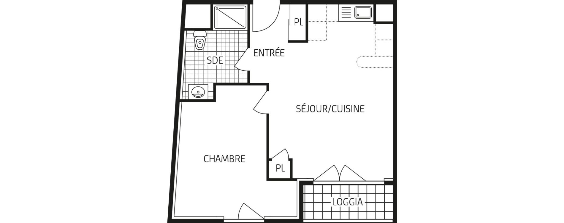 Appartement T2 de 43,91 m2 &agrave; Villers-Cotter&ecirc;ts Centre