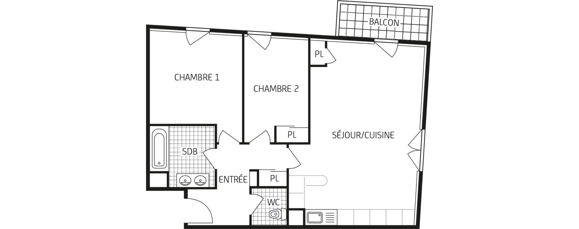 Appartement T3 de 64,48 m2 &agrave; Villers-Cotter&ecirc;ts Centre