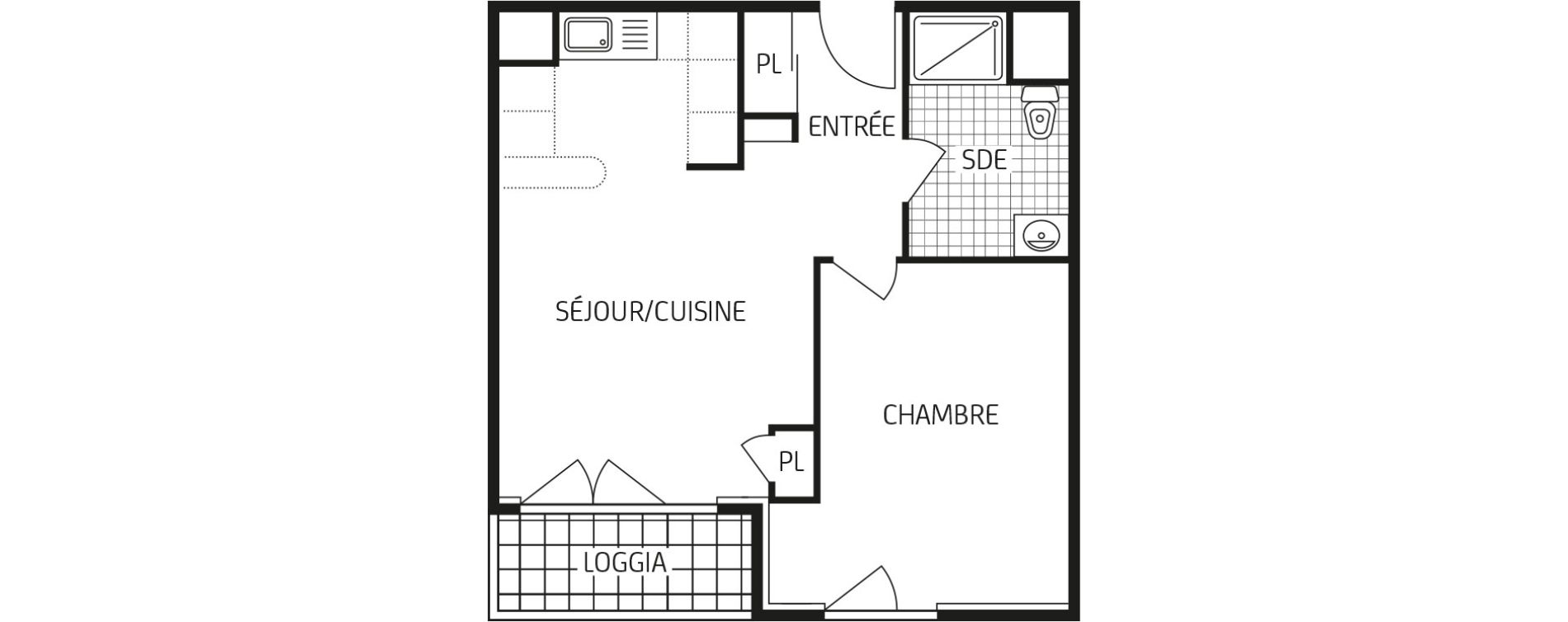 Appartement T2 de 42,70 m2 &agrave; Villers-Cotter&ecirc;ts Centre