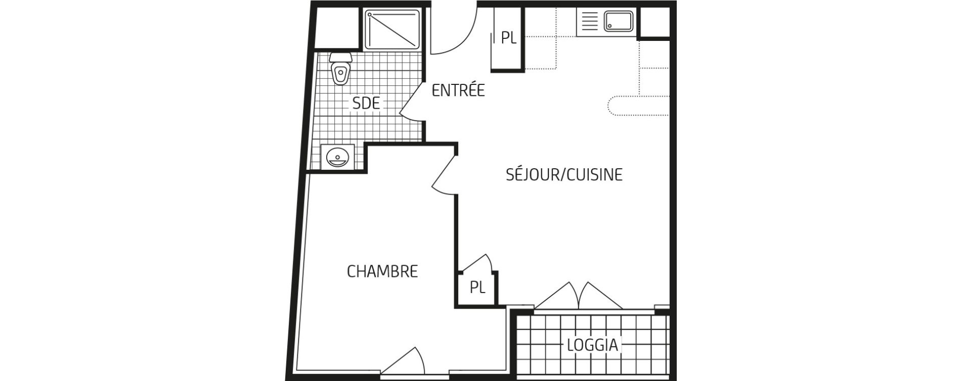 Appartement T2 de 43,91 m2 &agrave; Villers-Cotter&ecirc;ts Centre