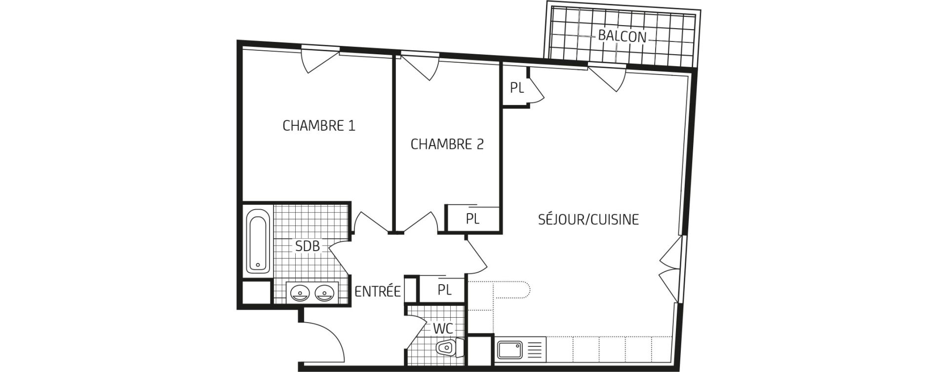 Appartement T3 de 63,93 m2 &agrave; Villers-Cotter&ecirc;ts Centre