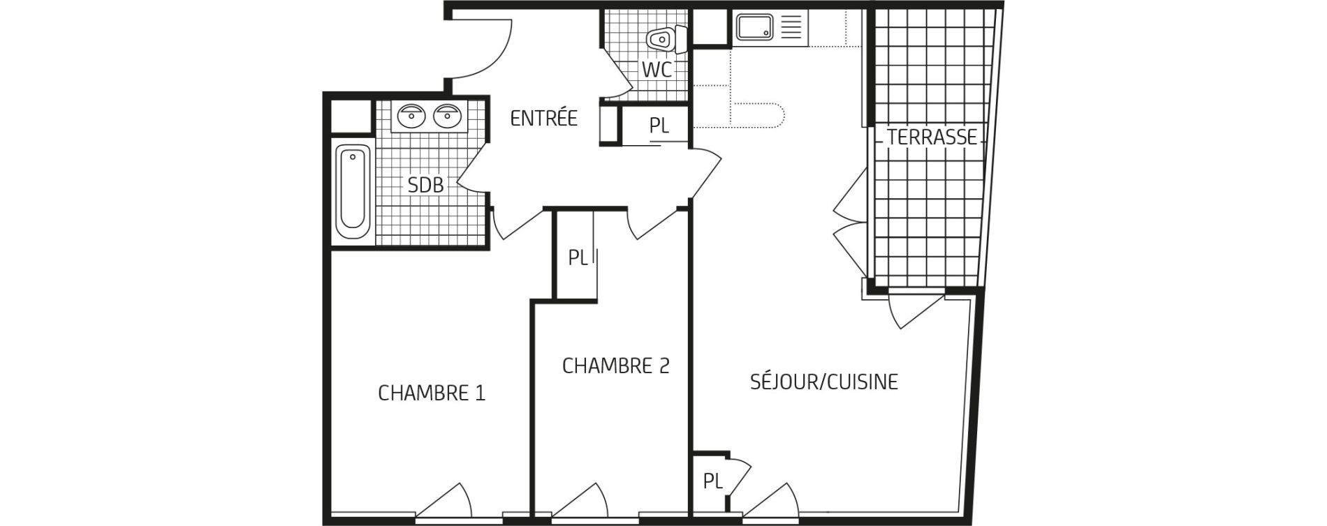 Appartement T3 de 63,95 m2 &agrave; Villers-Cotter&ecirc;ts Centre
