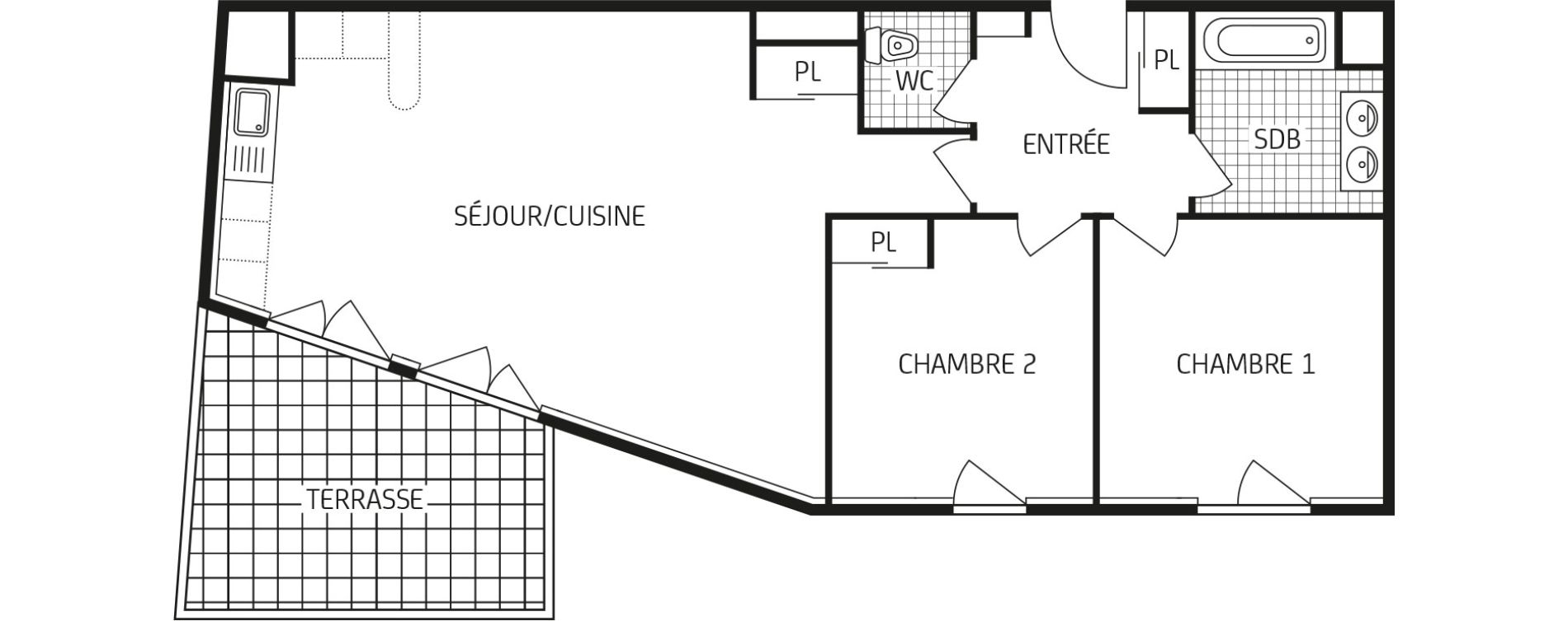 Appartement T3 de 69,78 m2 &agrave; Villers-Cotter&ecirc;ts Centre