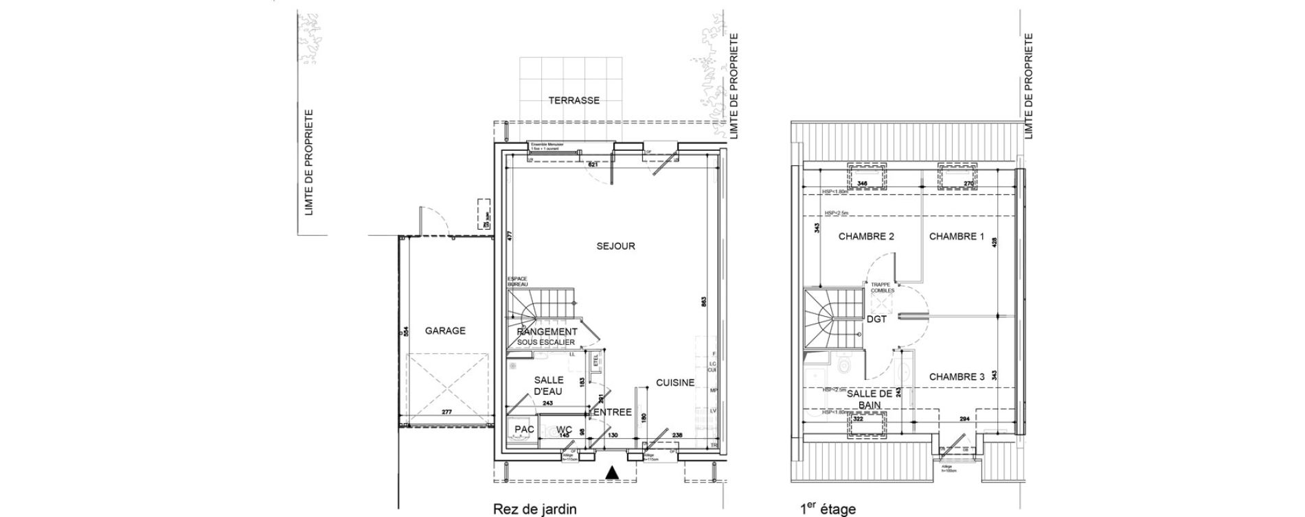 Maison T4 de 86,53 m2 &agrave; Ann&oelig;ullin Centre