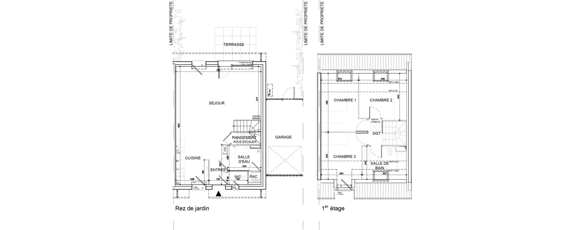 Maison T4 de 86,53 m2 &agrave; Ann&oelig;ullin Centre