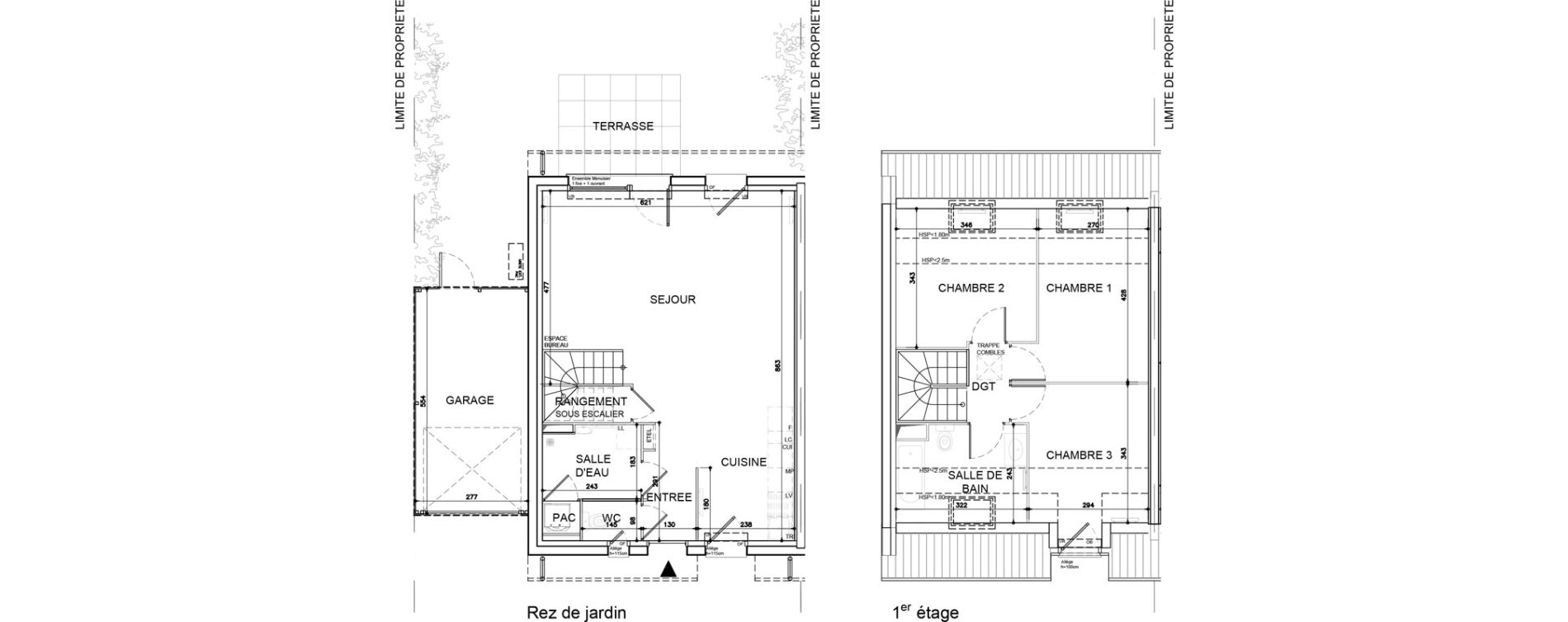 Maison T4 de 86,53 m2 &agrave; Ann&oelig;ullin Centre