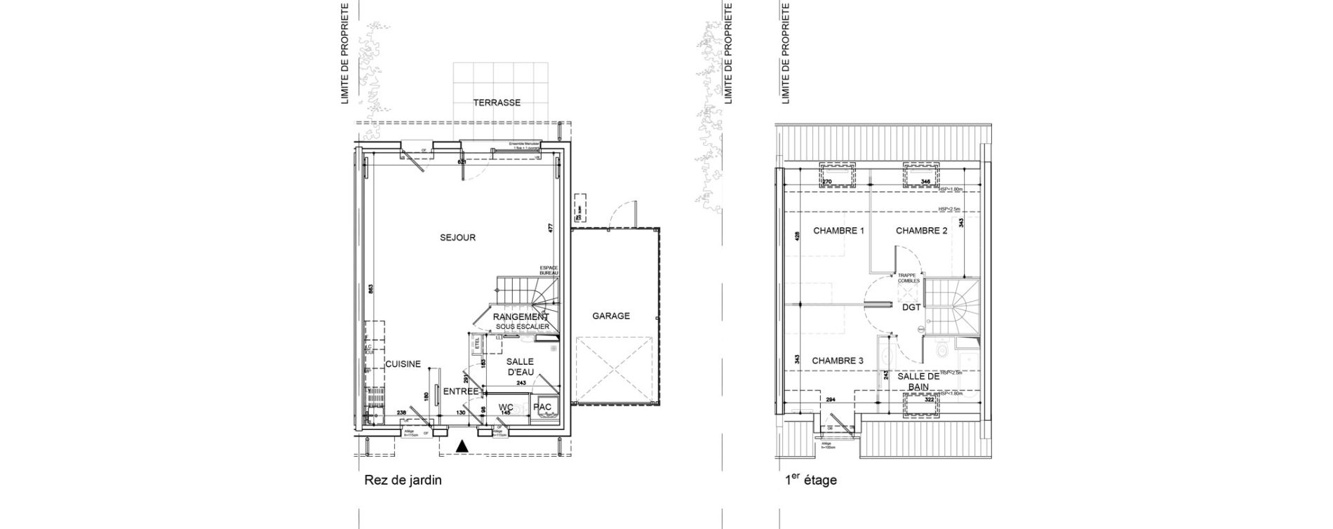 Maison T4 de 86,53 m2 &agrave; Ann&oelig;ullin Centre