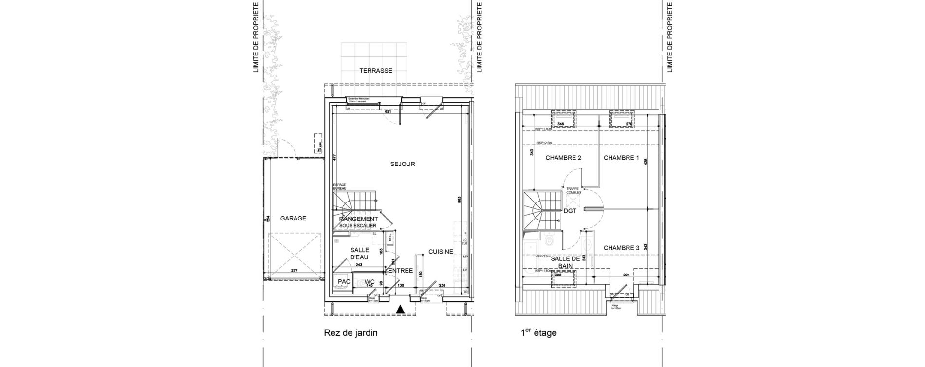 Maison T4 de 86,53 m2 &agrave; Ann&oelig;ullin Centre