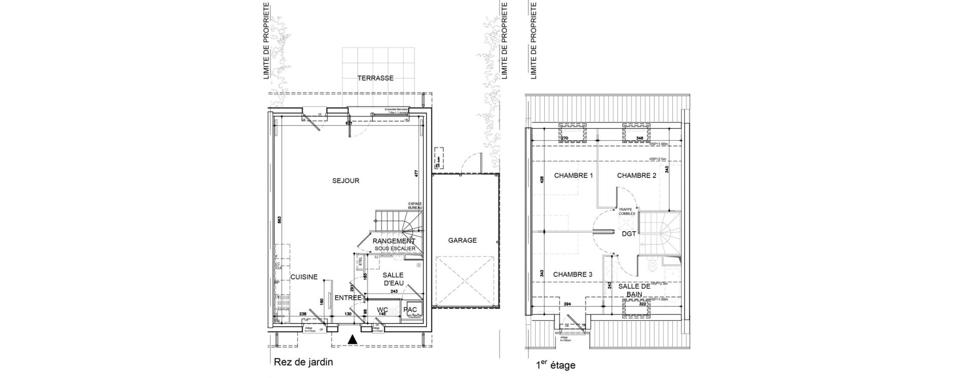 Maison T4 de 86,53 m2 &agrave; Ann&oelig;ullin Centre