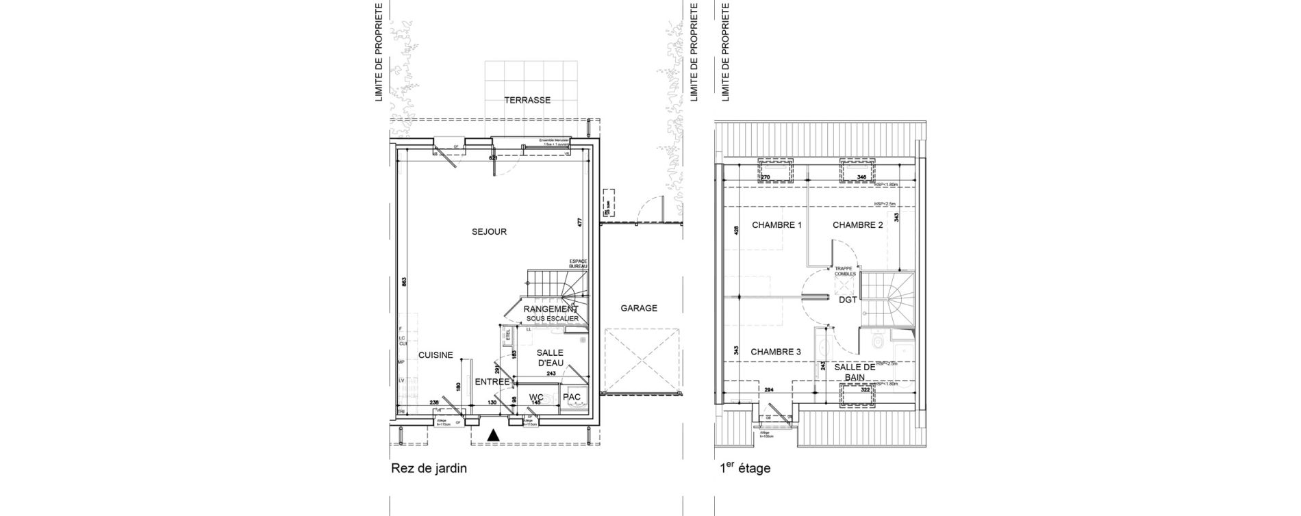 Maison T4 de 86,53 m2 &agrave; Ann&oelig;ullin Centre