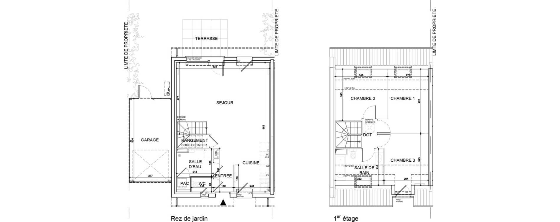 Maison T4 de 86,53 m2 &agrave; Ann&oelig;ullin Centre
