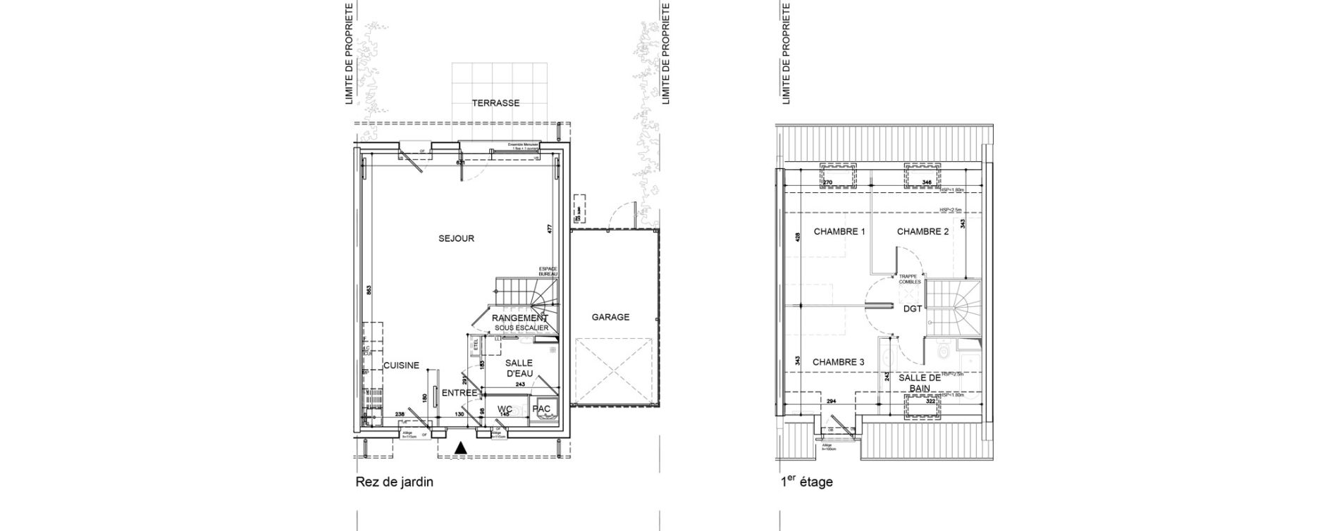 Maison T4 de 86,53 m2 &agrave; Ann&oelig;ullin Centre