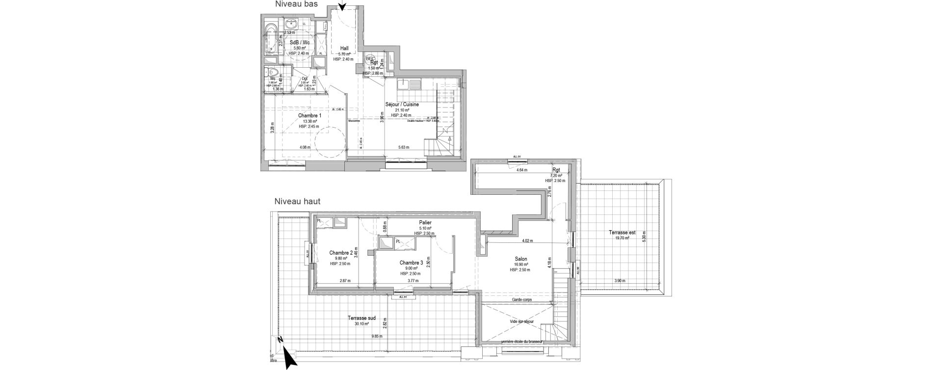Duplex T4 de 99,10 m2 &agrave; Armenti&egrave;res Salengro