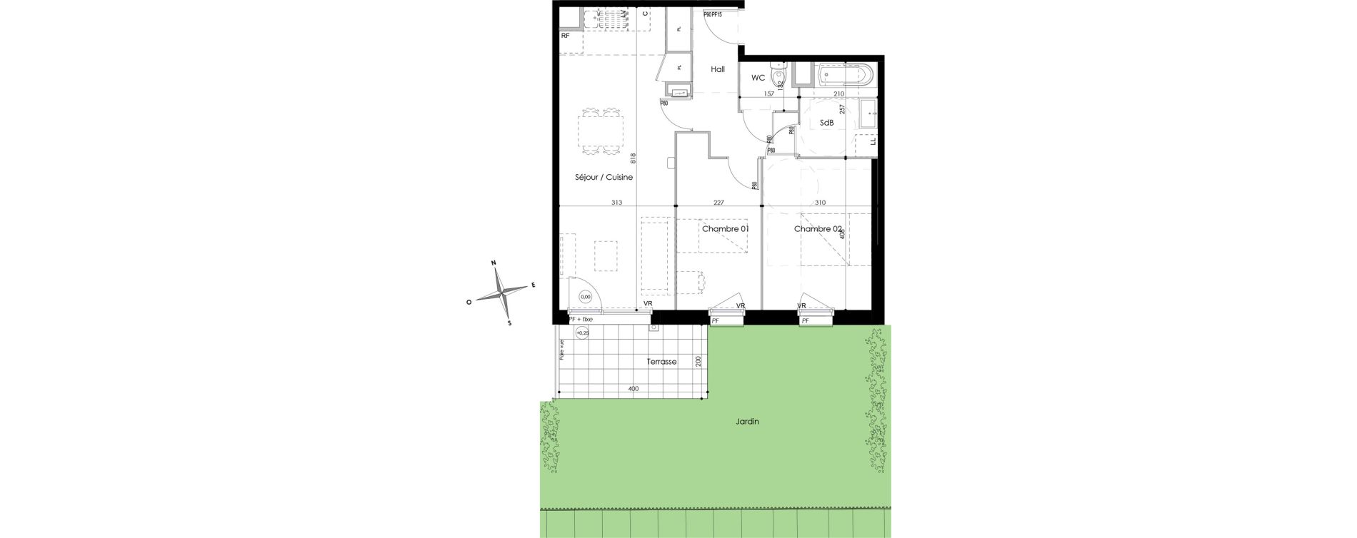 Appartement T3 de 61,64 m2 &agrave; Armenti&egrave;res Bizet - l&eacute;o lagrange