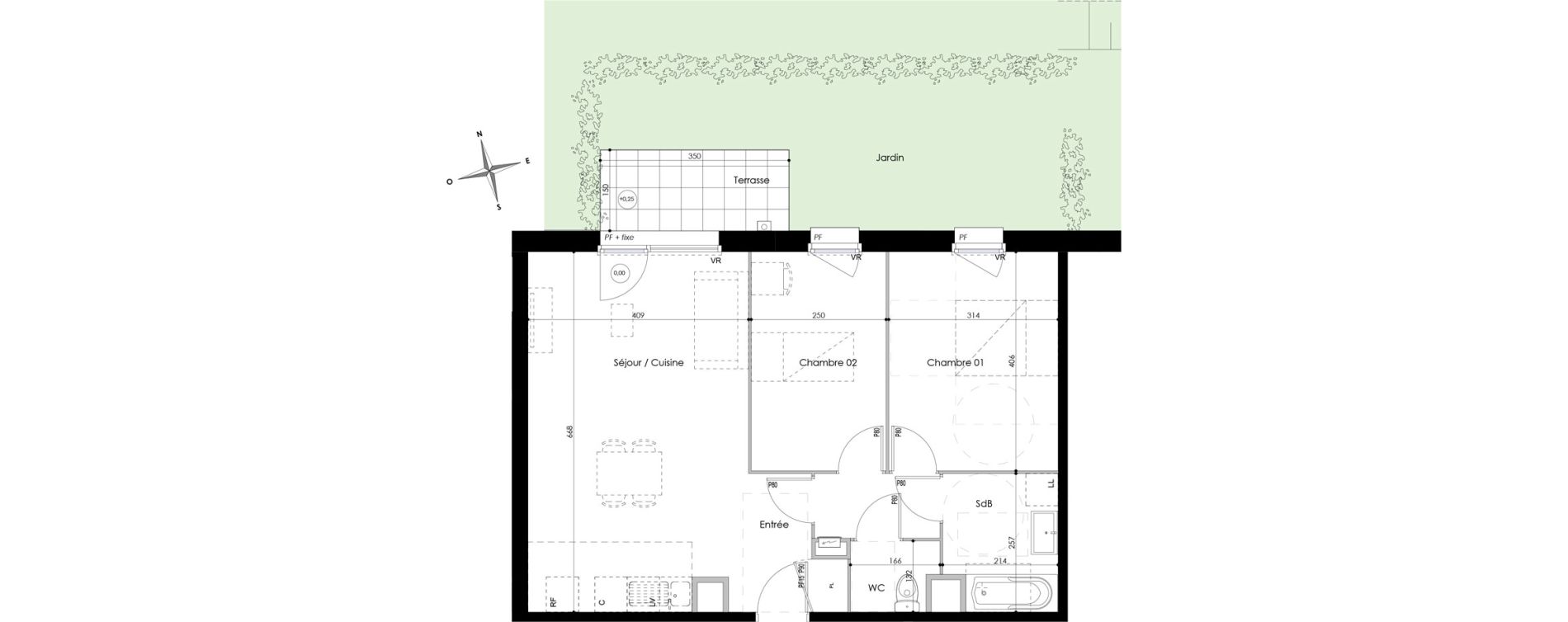 Appartement T3 de 63,47 m2 &agrave; Armenti&egrave;res Bizet - l&eacute;o lagrange