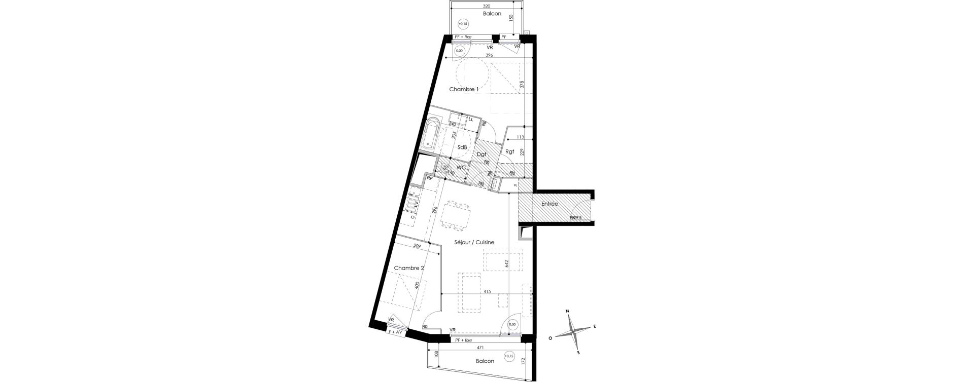 Appartement T3 de 74,59 m2 &agrave; Armenti&egrave;res Bizet - l&eacute;o lagrange