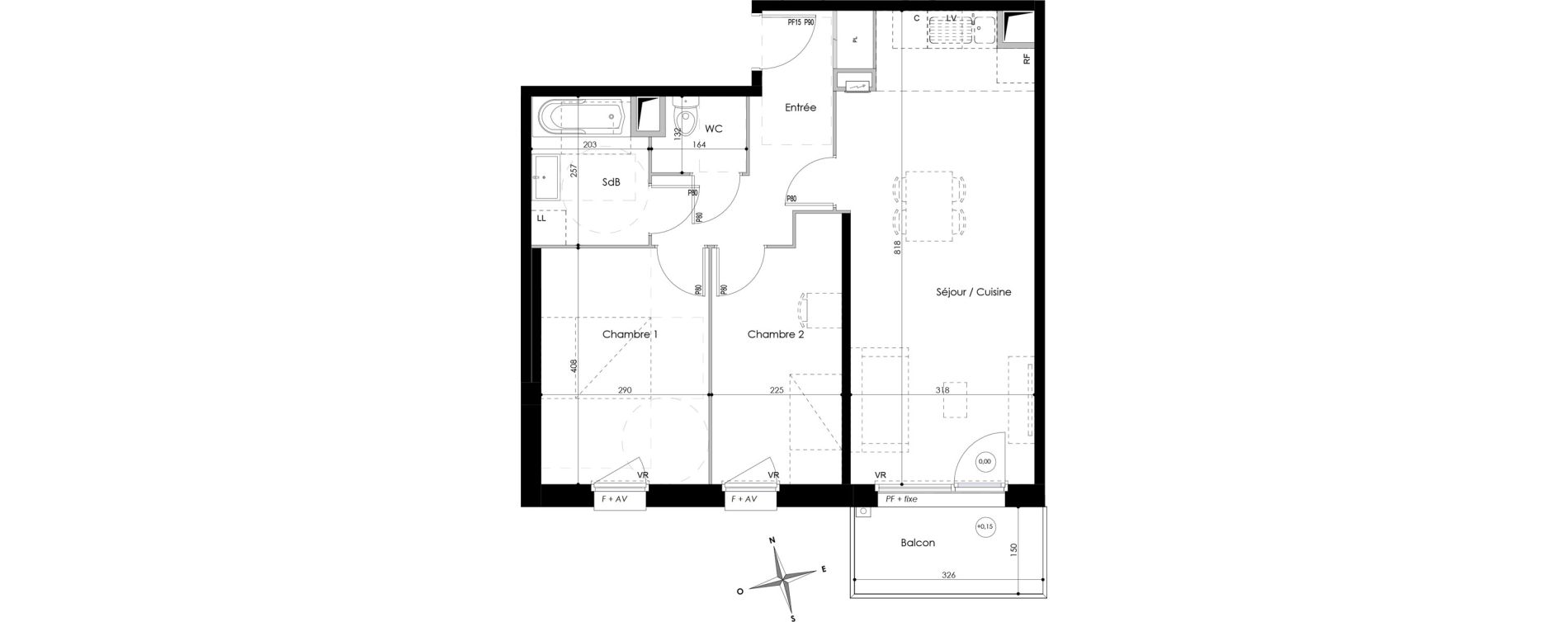 Appartement T3 de 61,84 m2 &agrave; Armenti&egrave;res Bizet - l&eacute;o lagrange